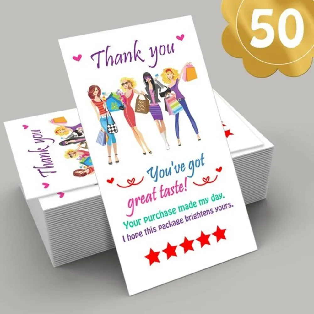 ♥️ 5x25 / 50 Thank You Cards